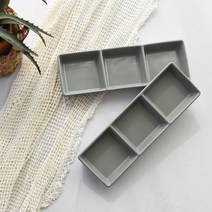 프렐류드 크리미 3칸 나눔찬기, 그레이, 2개