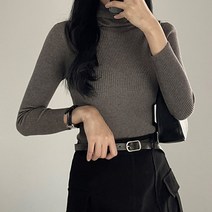 프롬미스 여성용 프롬더 골지 폴라니트