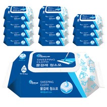 클린업 물걸레 청소포 특대형 25매, 12개