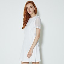 라이 PURPLE LABEL 엠보싱 숏 원피스