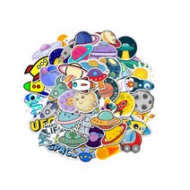 어리마켓 노트북 캐리어 꾸미기 팬시 스티커 50종 세트, 스페이스 타입 5, 1세트