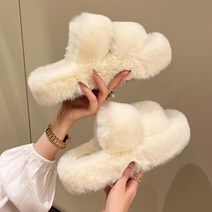 이사도라 여성용 보들 퍼 슬리퍼