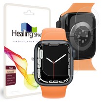힐링쉴드 애플워치 프라임 고광택 액정보호필름 41mm 2p + 심박센서 2p