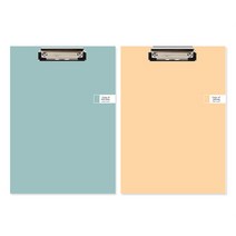 톡톡팬시 CMYK 컬러 클립보드 A4 2종 세트, 민트, 옐로우, 1세트