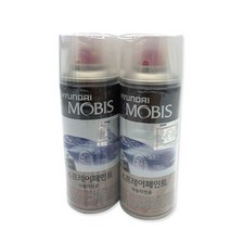 현대모비스 차량용 스프레이 페인트 2종, VX 쌈바레드, 투명, 1세트