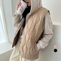 세컨그라운드 여성용 퀼팅 누빔 조끼