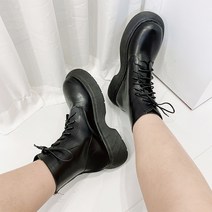 젤리나 여성용 통굽 뒷지퍼 워커