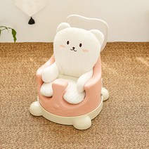 에시앙범보 P의자+카트핸들+리드줄+플랫베어 베개 일체형 라이너, 베이비코랄(P의자), 바닐라(카트핸들), 핑크곰이(플랫베어)