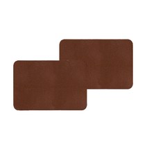 쏘컴퍼니 원터치 인조가죽 보수 스티커 2p, 브라운(2RA3607)