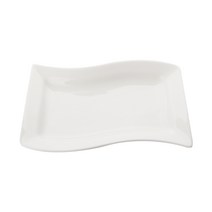 키친초이스 라인 화이트 직사각 접시 3045-1