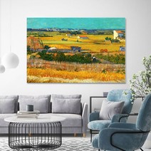 백앤아트 빈센트 반고흐 작품 그림 명화 캔버스액자 17 라크로의 추수