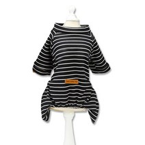 딩동펫 반려동물 스트라이프 올인원, 블랙