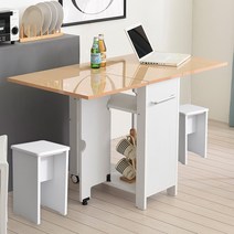 료니퍼니쳐 무피 하이그로시 800 접이식 테이블세트, 메이플