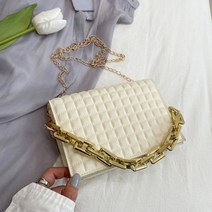 투웨이 모자이크 볼드체인 크로스 미니백
