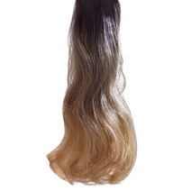 핑크에이지 글램웨이브 옴브레 피스 붙임머리 미스티사 53cm, 내추럴블랙-골드브라운(BC2/GB1#), 1개