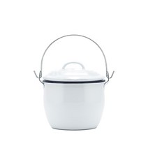 법랑 미니 벨리팟, 12cm, 화이트