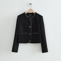 로엠 여성용 배색 트위드 자켓