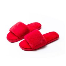 실내에서도 따뜻하게 미끄럼 방지 부드러운 퍼슬리퍼