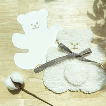 큰곰돌이 인형 만들기 DIY 키트 패키지, 1세트, 화이트