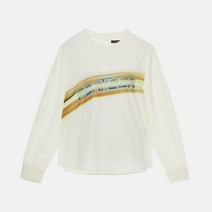 나이스클랍 여성용 프린트 탑 블라우스