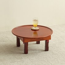 조은세상 민속 원형 밥상 R600, 레드