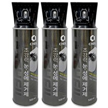 제일 초강력 눈 성에 제거제 스프레이   스크래퍼, 3개, 500ml
