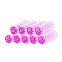 헤어롤 중, 핑크, 9개