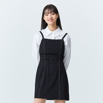 미쏘 스티치 뷔스티에 미니 원피스