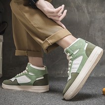 뮤베아 남성용 스코프어스 스티치 하이탑 스니커즈 MS459