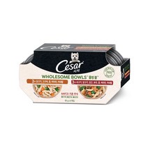 시저 성견용 홀썸볼 믹스팩 습식사료 닭 당근 보리 콩 85g x 3p + 쇠고기 닭 당근 고구마 85g x 3p 세트, 510g, 1세트