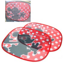 재고세일/ 캐릭터 자동차 햇빛가리개 앞창가리개 모음전(선택/1), 1.미니마우스 옆창 햇빛가리개-2P(WN-21)