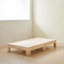 밀라 삼나무 평상형 원목 침대프레임 MS SS Q, 삼나무평상형침대MS