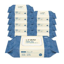 두배로 커진 르웨이 프리미엄 물티슈 엠보 캡형 60매, 10팩