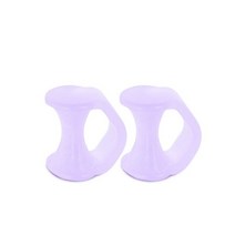 4 개 = 2 쌍 실리콘 분리기 외반증 손가락 보호기 발가락 정형 외과 제품 교정기 발 관리 페디큐어, Purple