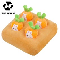 Xuanyunxi버섯 뽑기 애완동물 재미 이빨 가는 장난감1+1, 스몰 무토끼 (22*22cm)