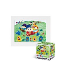 퍼즐피플 짱구는 못말려 직소퍼즐, 미니큐브 코사크축제 108피스 액자포함(108피스자체제작화이트), 108p