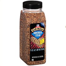 McCormic McCormick Grill Mates Montreal Steak Seasoning 맥코믹 스테이크 시즈닝 822g 2팩, 1개