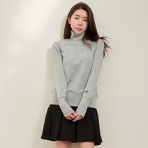 제이투제이 여성골프웨어 융털안감 하이넥 골프티셔츠