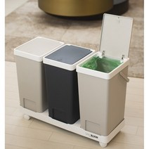 다이소 분리수거함 3P, 화이트2P