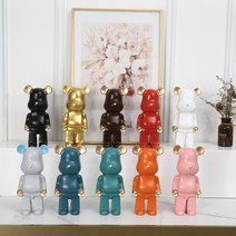 르퀘아 베어브릭 피규어 28cm 인테리어 소품, 오렌지