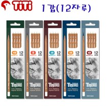 티티 티프라임 전문가용 미술용연필 12자루포장 미술연필, 1개, B