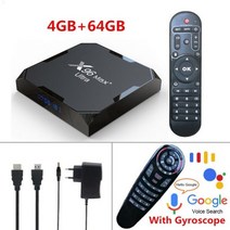 인터넷 셋톱박스 안드로이드 11 TV 박스 4GB 64GB 32GB A마크로나og아이콘 S905X4 X96 맥스 플러스 울트라 2.4G & 5G 듀얼 와이파이 H.265 8K 업그, CHINA_Eu 플러그 | 4G 64G G30S Voi