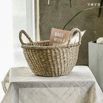 가배상점 라탄 해초 볼가 바구니 S, 1개