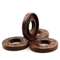 ID 15 MM TC 오일 씰 스켈레톤 브라운 불소 FKM 고무 유압 스프링 링 개스킷 15x21x4 15x23x7 2 피스, 03 15x24x4  2PCS