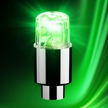 야광휠캡 포터 네어테크휠너트 레이휠캡5PCS 유니버설 자동차 휠 타이어 밸브 모자 사이클링 LED 조명 성격, 04 Green_03 5PCS