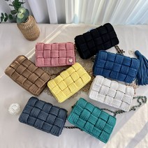 도두리 DIY 손뜨개 코바늘 뜨개질 가방 만들기 키트 패키지 뜨기 아이비백 - 동영상제공, 아이비백(살구스무디)