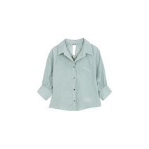 [VOV] 벌룬 슬리브 트위스트 블라우스_민트 7113260203
