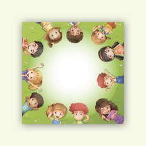 피에스준 예쁜 떡메모지 디자인 모음 메모지, 1개, 떡메 087. 키즈 써클 캐릭터 디자인