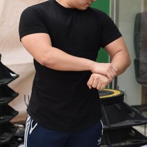 끌밋 머슬 핏 20수 짐웨어 반팔 티셔츠