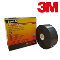3M Scotch 22 Heavy Duty 비닐 절연 테이프 38mmx3 전선 콘넥 터 고무 방수 전기 타 #259Eo, 1, 본상품선택